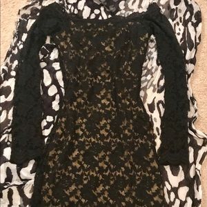 Fashion Nova off shoulder, long sleeve- lace dress